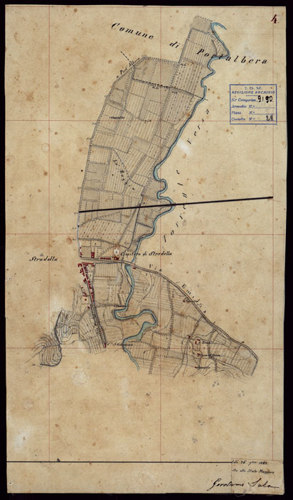 (N:23669) GRUPPO DI 132 FRAZIONI DI MINUTE DI CAMPAGNA ALLA SCALA 1:10.000 DEI RILEVAMENTI ESEGUITI NEL 1853-1867 - CASTANA - MONTU' BECCARIA - RILIEVI OPERATORE N. 4 (CA002277) Carte e stampe antiche: riproduzione a colori su carta (formato A2)