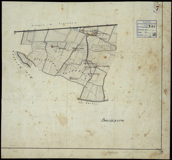 (N:23672) GRUPPO DI 132 FRAZIONI DI MINUTE DI CAMPAGNA ALLA SCALA 1:10.000 DEI RILEVAMENTI ESEGUITI NEL 1853-1867 - CASTANA - MONTU' BECCARIA - RILIEVI OPERATORE N. 7 (CA002280) Carte e stampe antiche: riproduzione a colori su carta (formato A2)