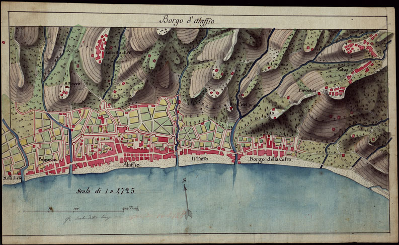 (N:422) BORGO D'ALASSIO. (CA002974) Carte e stampe antiche: riproduzione a colori su carta (formato A2)