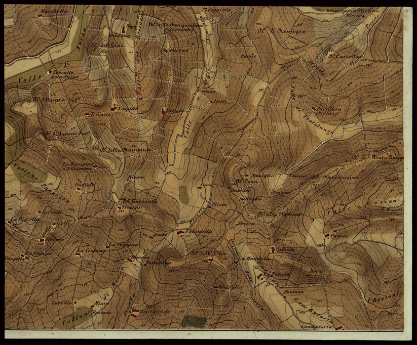 (N:843) CARTA DEI DINTORNI DI VALENZA - FOGLIO 14 (CA003350) Carte e stampe antiche: riproduzione a colori su carta (formato A2)