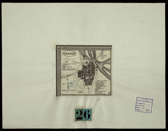 (N:782) CASALE (CA003373) Carte e stampe antiche: riproduzione a colori su carta (formato A2)