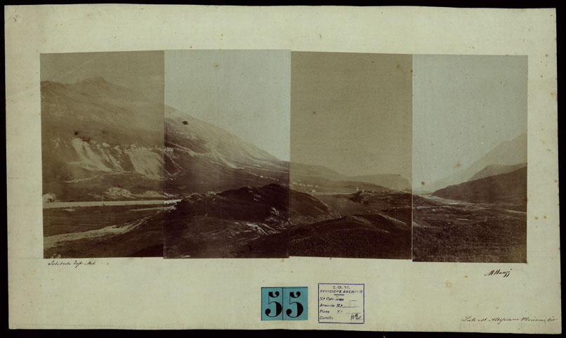 (N:23994) TRENTADUE PANORAMI FOTOGRAFICI ESEGUITI DAL TENENTE DI STATO MAGGIORE SIG. MANZI NEL 1876, PER STUDI SULLA FOTOTOPOGRAFIA (CA003482) Carte e stampe antiche: riproduzione a colori su carta (formato A2)