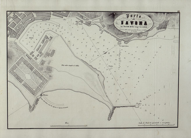 (N:14164) PORTOLANO DELLA LIGURIA - PORTO DI SAVONA (CA003532) Carte e stampe antiche: riproduzione a colori su carta (formato A2)