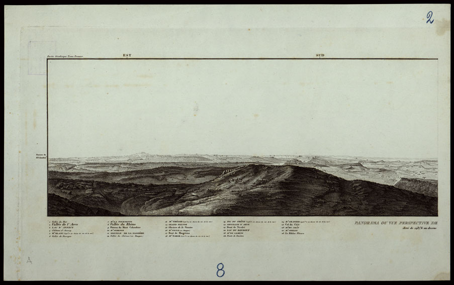 (N:24481) PANORAMA OU VUE PERSPECTIVE DE - FOGLIO 8 2A (CA003983) Carte e stampe antiche: riproduzione a colori su carta (formato A2)