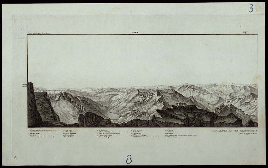 (N:24483) PANORAMA OU VUE PERSPECTIVE - FOGLIO 8 3A (CA003985) Carte e stampe antiche: riproduzione a colori su carta (formato A2)