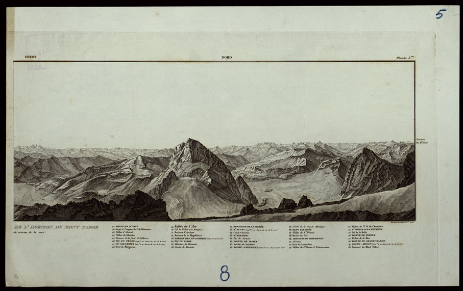 (N:24488) DE L'HORIZON DU MONT TABOR - Foglio 8 5B (CA003990) Carte e stampe antiche: riproduzione a colori su carta (formato A2)