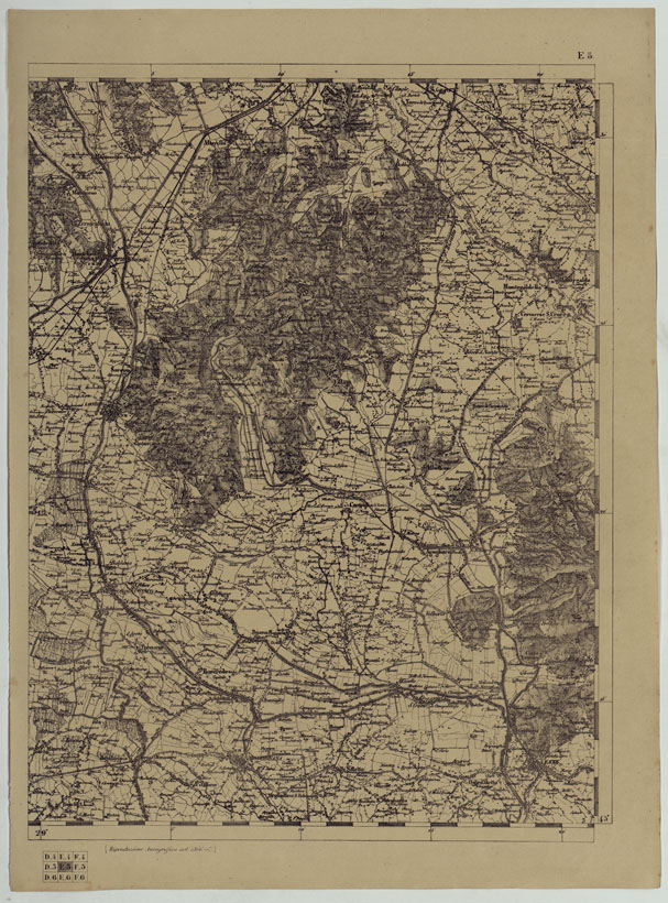 (N:11875) CARTA TOPOGRAFICA DELLE PROVINCIE LOMBARDO-VENETE E DEGLI EX DUCATI ALLA SCALA DI 1:86.400 1865 - FOG. E.5 (CA004592) Carte e stampe antiche: riproduzione a colori su carta (formato A2)