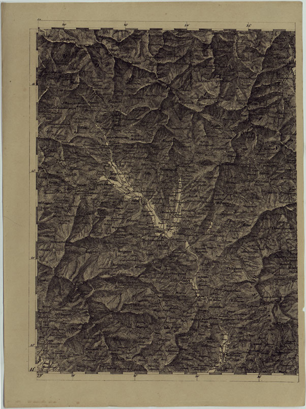 (N:11888) CARTA TOPOGRAFICA DELLE PROVINCIE LOMBARDO-VENETE E DEGLI EX DUCATI ALLA SCALA DI 1:86.400 1865 - FOG. F.10 (CA004629) Carte e stampe antiche: riproduzione a colori su carta (formato A2)