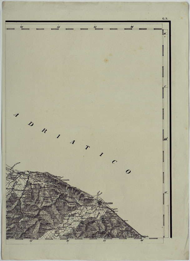 (N:11942) CARTA TOPOGRAFICA DELLE PROVINCIE LOMBARDO-VENETE E DEGLI EX DUCATI ALLA SCALA DI 1:86.400 1865 - FOG. G.9 (CA004654) Carte e stampe antiche: riproduzione a colori su carta (formato A2)