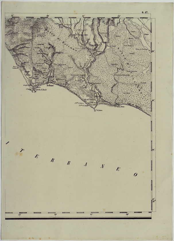 (N:11933) CARTA TOPOGRAFICA DELLE PROVINCIE LOMBARDO-VENETE E DEGLI EX DUCATI ALLA SCALA DI 1:86.400 1865 - FOG. G.17 (CA004670) Carte e stampe antiche: riproduzione a colori su carta (formato A2)