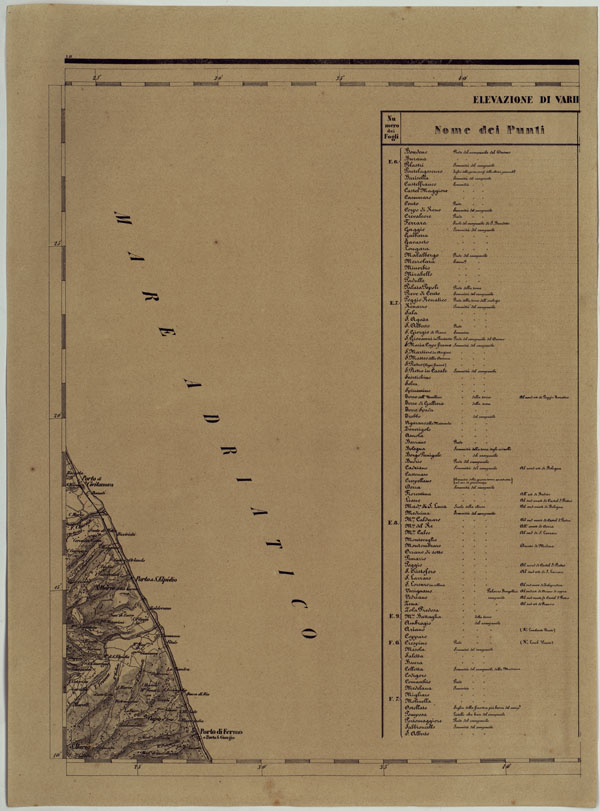 (N:11968) CARTA TOPOGRAFICA DELLE PROVINCIE LOMBARDO-VENETE E DEGLI EX DUCATI ALLA SCALA DI 1:86.400 1865 - FOG. I.11 (CA004695) Carte e stampe antiche: riproduzione a colori su carta (formato A2)