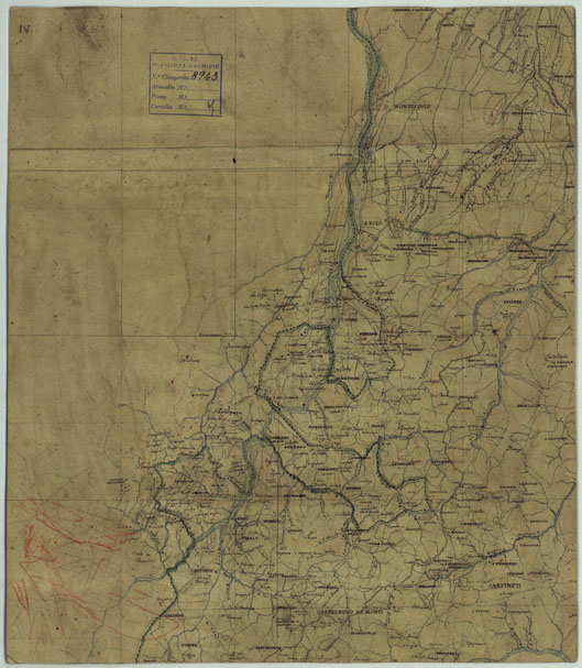 (N:14378) DUCATO DI MODENA E STATI LIMITROFI - Tavola IV - Castelnovo ne' Monti (CA005553) Carte e stampe antiche: riproduzione a colori su carta (formato A2)