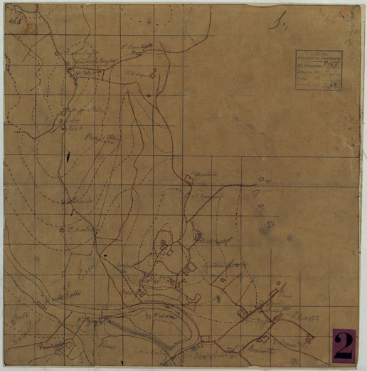 (N:9721) ELEMENTI PER LA FORMAZIONE DI UNA CARTA DELLA TOSCANA ALLA SCALA DI 1:28.800 - SCANDICCI. (CA005596) Carte e stampe antiche: riproduzione a colori su carta (formato A2)