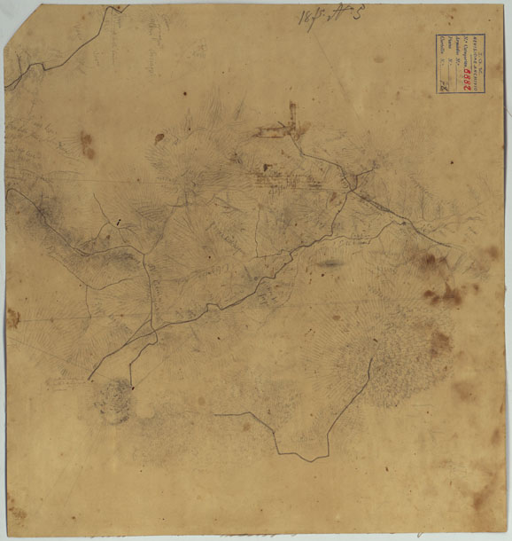 (N:24919) MINUTE ORIGINALI DI CAMPAGNA DELLE LEVATE AL 20.000 DELLA CARTA  DEL REAME DI NAPOLI ANNESSI GRAFICI E SCHIZZI DI NESSUN VALORE - FOGLIO 3 (CA006395) Carte e stampe antiche: riproduzione a colori su carta (formato A2)