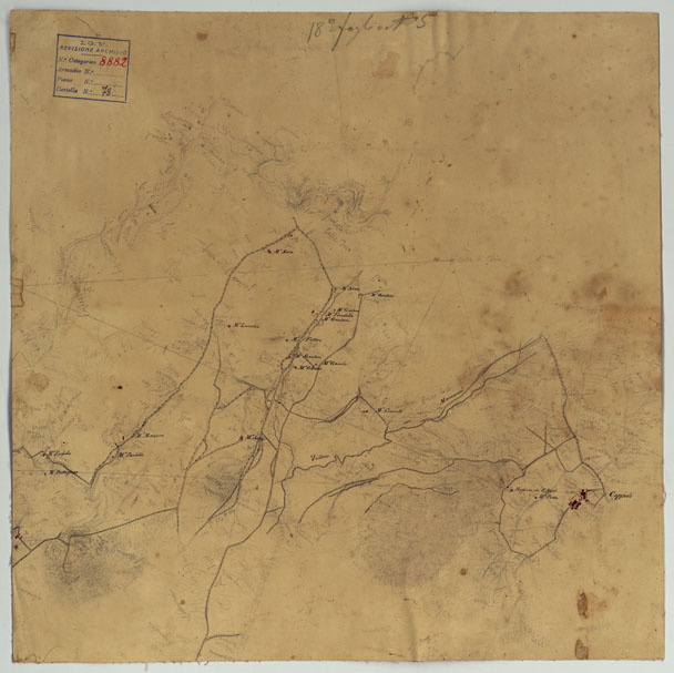(N:12784) MINUTE ORIGINALI DI CAMPAGNA DELLE LEVATE AL 20.000 DELLA CARTA  DEL REAME DI NAPOLI ANNESSI GRAFICI E SCHIZZI DI NESSUN VALORE - Caserta (CA006438) Carte e stampe antiche: riproduzione a colori su carta (formato A2)
