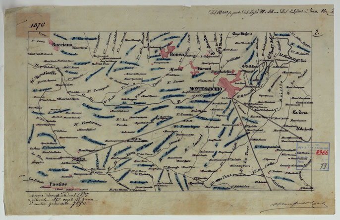 (N:9419) DINTORNI DI NAPOLI  MINUTE DI CAMPAGNA - FOGLIO 2 MONTESARCHIO (CA006522, CA006523) Carte e stampe antiche: riproduzione a colori su carta (formato A2)