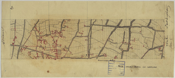 (N:13759) VESUVIO E DINTORNI - FOGLIO 2 STRIANO. (CA006587) Carte e stampe antiche: riproduzione a colori su carta (formato A2)