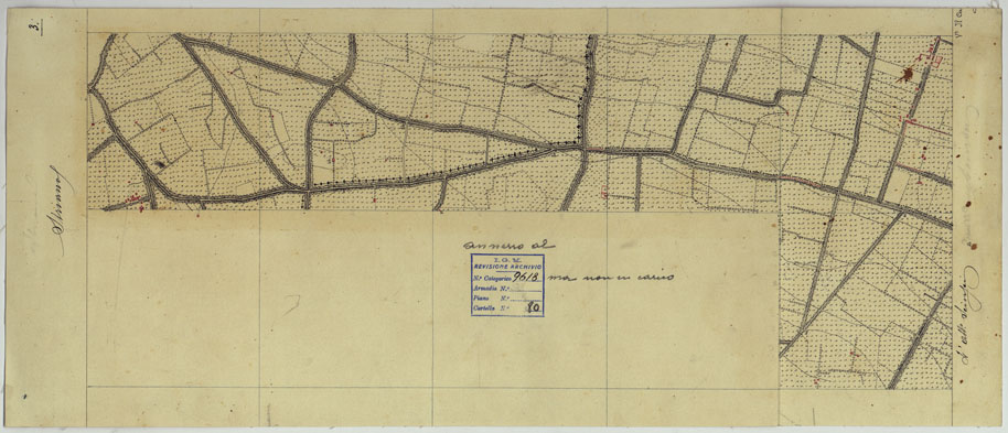 (N:13741) VESUVIO E DINTORNI - FOGLIO 3 STRIANO. (CA006588) Carte e stampe antiche: riproduzione a colori su carta (formato A2)