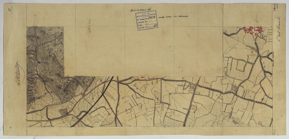 (N:13637) VESUVIO E DINTORNI - FOGLIO 5 STRIANO. (CA006590) Carte e stampe antiche: riproduzione a colori su carta (formato A2)