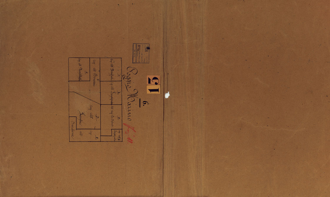 (N:24936) VESUVIO E DINTORNI - COPERTINA FOGLIO POGGIO MARINO. (CA006601) Carte e stampe antiche: riproduzione a colori su carta (formato A2)