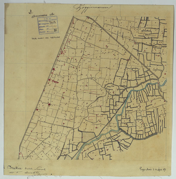 (N:13543) VESUVIO E DINTORNI - FOGLIO 7 POGGIOMARINO. (CA006608) Carte e stampe antiche: riproduzione a colori su carta (formato A2)