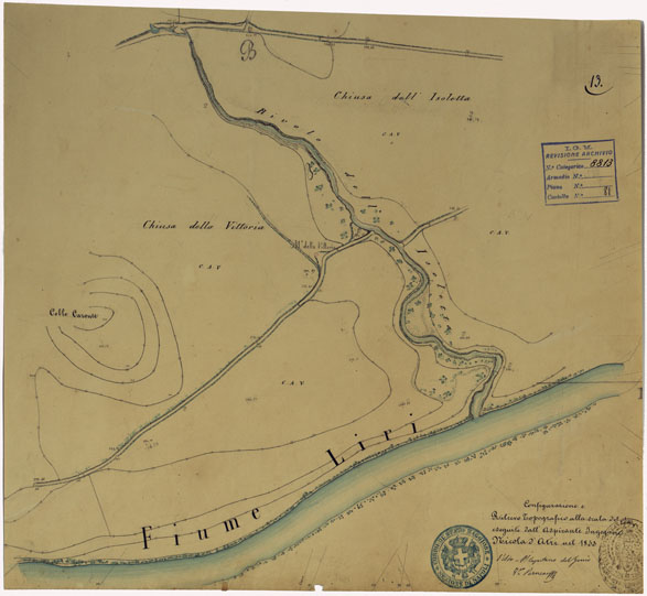 (N:10805) ISOLETTA E DINTORNI -TAVOLA 13. (CA006672) Carte e stampe antiche: riproduzione a colori su carta (formato A2)