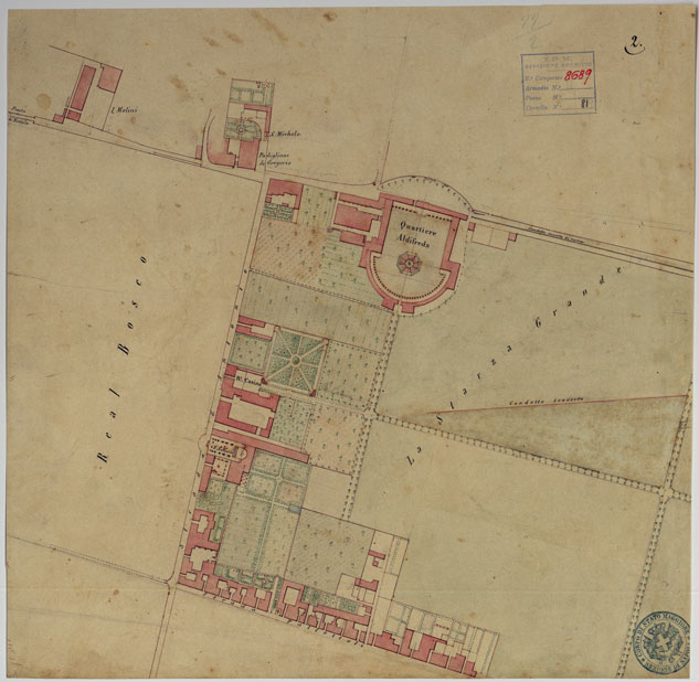 (N:8673) CITTA' DI CASERTA E DINTORNI - N. 2 (CA006717) Carte e stampe antiche: riproduzione a colori su carta (formato A2)
