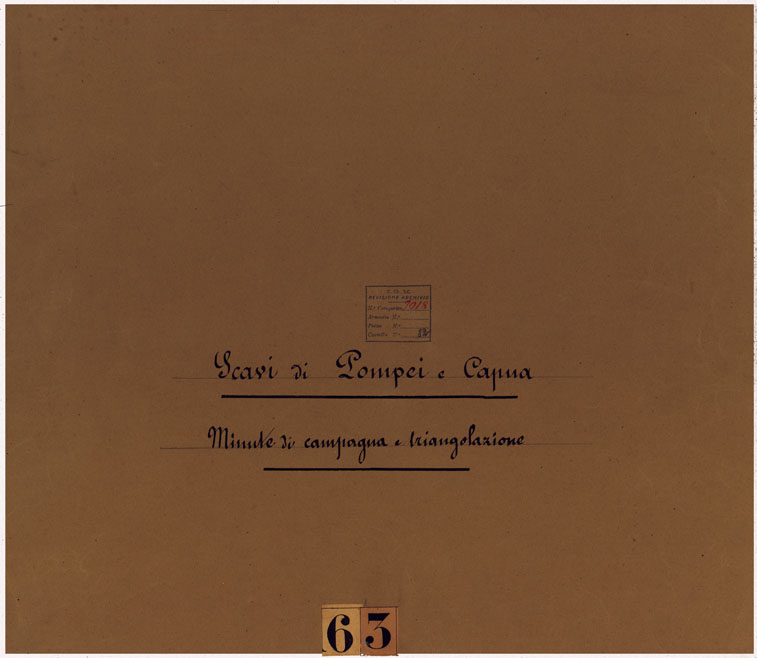 (N:25066) Scavi di Pompei - Copertina (CA006759) Carte e stampe antiche: riproduzione a colori su carta (formato A2)