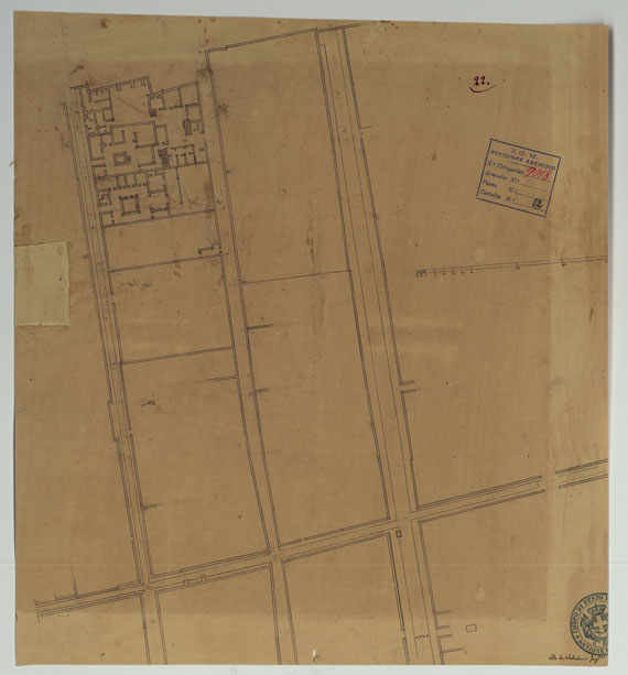 (N:15738) Scavi di Pompei - Foglio 22 (CA006782) Carte e stampe antiche: riproduzione a colori su carta (formato A2)