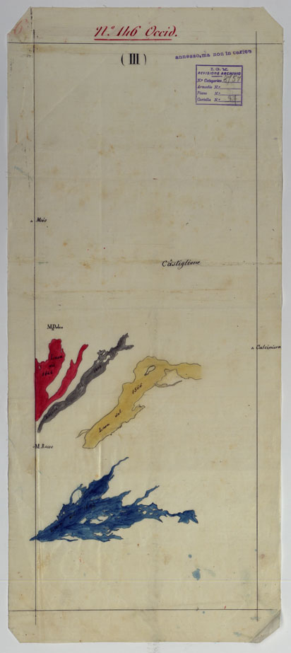 (N:9808) ETNA - Lucido Annesso - F. 146 Occidentale - Lucido III (CA007221) Carte e stampe antiche: riproduzione a colori su carta (formato A2)