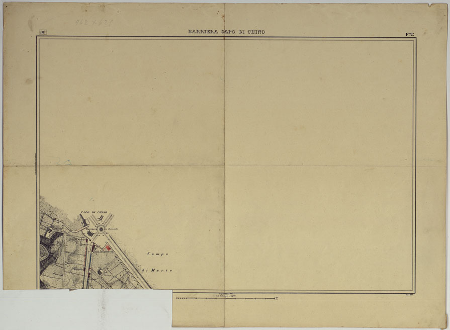 (N:25202) PIANTA TOPOGRAFICA DELLA CITTA' DI NAPOLI ALLA SCALA DI 1:4.000 EDIZIONE CON APPROVAZIONE PER AGGIORNAMENTI CATASTALI - FOGLIO 2 BARRIERA CAPO DI CHINO. (CA007606) Carte e stampe antiche: riproduzione a colori su carta (formato A2)