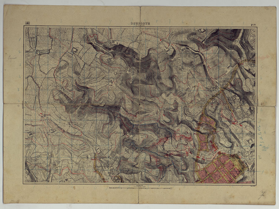 (N:25207) PIANTA TOPOGRAFICA DELLA CITTA' DI NAPOLI ALLA SCALA DI 1:4.000 EDIZIONE CON APPROVAZIONE PER AGGIORNAMENTI CATASTALI - FOGLIO 7 DUEPORTE. (CA007611) Carte e stampe antiche: riproduzione a colori su carta (formato A2)