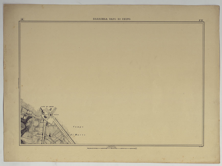 (N:25224) PIANTA TOPOGRAFICA DELLA CITTA' DI NAPOLI ALLA SCALA DI 1:4.000 EDIZIONE CON APPROVAZIONE PER AGGIORNAMENTI CATASTALI - FOGLIO 2 BARRIERA CAPO DI CHINO. (CA007628) Carte e stampe antiche: riproduzione a colori su carta (formato A2)