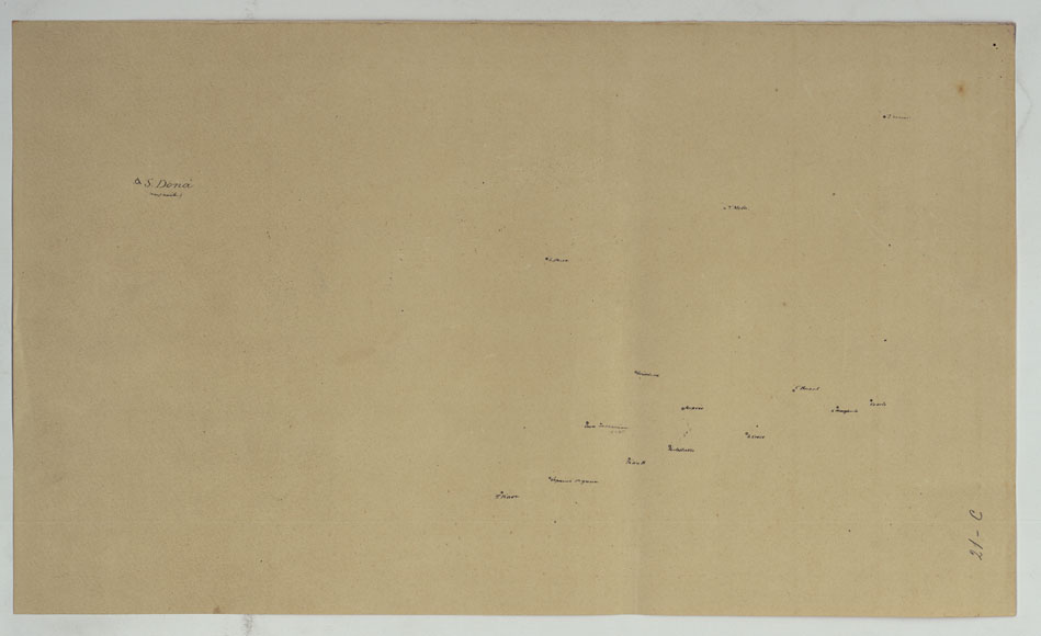 (N:25375) CARTA DEALLA LAGUNA VENETA MINUTA DI CAMPAGNA N21C. (CA008222) Carte e stampe antiche: riproduzione a colori su carta (formato A2)