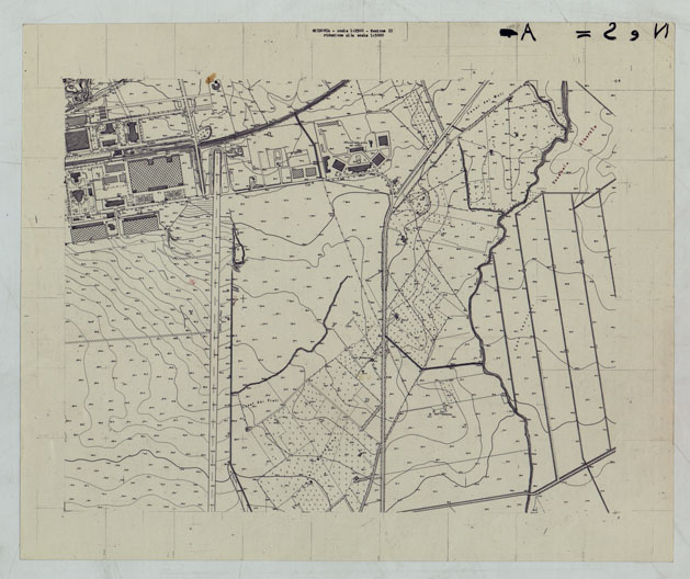 (N:25575) AEREOPORTO DI GUIDONIA E DINTORNI CON LA RIDUZIONE AL 1:5.000 - SEZIONE II COPIA CON AGGIORNAMENTO. (CA008737) Carte e stampe antiche: riproduzione a colori su carta (formato A2)