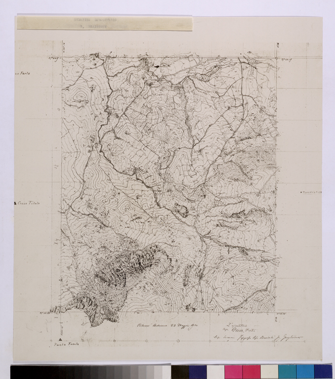 (N:25717) PALAZZO ADRIANO. (CA008916) Carte e stampe antiche: riproduzione a colori su carta (formato A2)