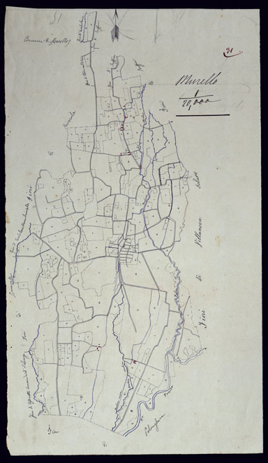 (N:2097) TERRITORIO COMPRESO TRA RACCONIGI, MORETTA, SAVIGLIANO, ALESSANDRIA ED IVREA - MURELLO. (CA001890) Carte e stampe antiche: riproduzione a colori su carta (formato A3)