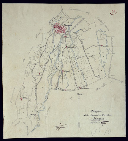 (N:14022) TERRITORIO COMPRESO TRA RACCONIGI, MORETTA, SAVIGLIANO, ALESSANDRIA ED IVREA - POLONGHERA. (CA001898) Carte e stampe antiche: riproduzione a colori su carta (formato A3)