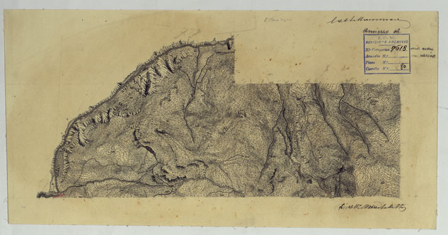(N:13920) VESUVIO E DINTORNI - CASTELLAMMARE. (CA006559) Carte e stampe antiche: riproduzione a colori su carta (formato A3)