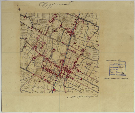 (N:13761) VESUVIO E DINTORNI - FOGLIO 2 POGGIOMARINO. (CA006603) Carte e stampe antiche: riproduzione a colori su carta (formato A3)
