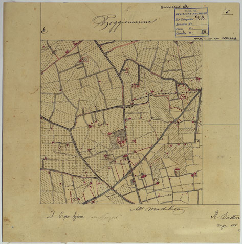 (N:13603) VESUVIO E DINTORNI - FOGLIO 6 POGGIOMARINO. (CA006607) Carte e stampe antiche: riproduzione a colori su carta (formato A3)