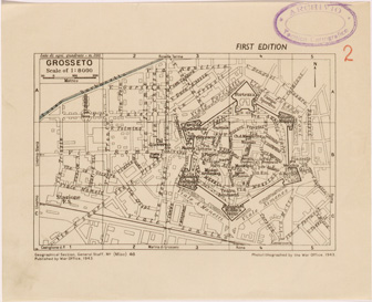 (N:27282) GROSSETO (SE001108) Carte e stampe antiche: riproduzione a colori su carta (formato A4)