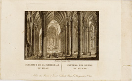 (N:13111) PANORAMA DE MILAN DESSINE SUR LE DOME DAPRES CELUI PUBLIE PAR HENRY KELLER. MILAN CHEZ PIERRE ET JOSEPH VALLARDI (s. d.). - MILANO (B0007130) Carte e stampe antiche: riproduzione a colori su carta (formato A4)