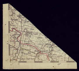 (N:1650) CARTA TOPOGRAFICA DELLA LOMBARDIA, VENETO E ITALIA CENTRALE - FOGLIO D6 (OVEST) CASALMAGGIORE - SPEZZONE DI AGGIORNAMENTO. (CA000205) Carte e stampe antiche: riproduzione a colori su carta (formato A4)