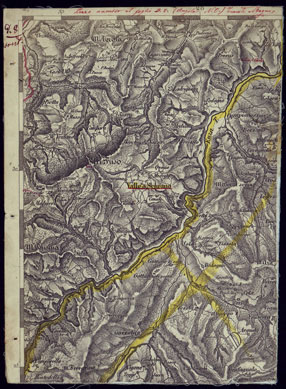 (N:1644) CARTA TOPOGRAFICA DELLA LOMBARDIA, VENETO E ITALIA CENTRALE - FOGLIO D8 (OVEST) CASTELNOVO N' MONTI SPEZZONE D'AGGIORNAMENTO. (CA000211) Carte e stampe antiche: riproduzione a colori su carta (formato A4)