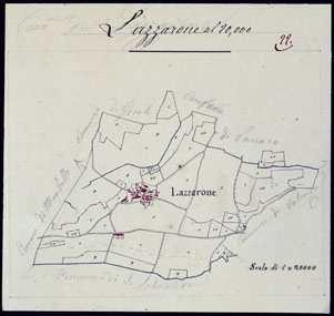 (N:4958) TERRITORIO COMPRESO TRA RACCONIGI, MORETTA, SAVIGLIANO, ALESSANDRIA ED IVREA - LAZZARONE. (CA001881) Carte e stampe antiche: riproduzione a colori su carta (formato A4)
