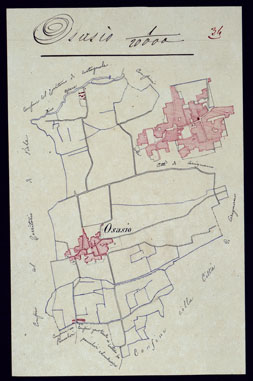 (N:10453) TERRITORIO COMPRESO TRA RACCONIGI, MORETTA, SAVIGLIANO, ALESSANDRIA ED IVREA - OSASIO. (CA001893) Carte e stampe antiche: riproduzione a colori su carta (formato A4)
