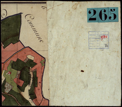 (N:1677) CARTA DI GENOVA E DE SUOI CONTORNI - FOGLIO 12 E RETRO. (CA002903, CA002904) Carte e stampe antiche: riproduzione a colori su carta (formato A4)