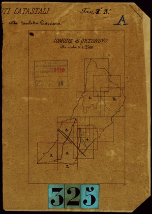 (N:15233) RILEVAMENTO PARCELLARE COLLA TAVOLETTA NEL COMUNE DI ORTONOVO - QUADRO D'UNIONE (CA003124) Carte e stampe antiche: riproduzione a colori su carta (formato A4)