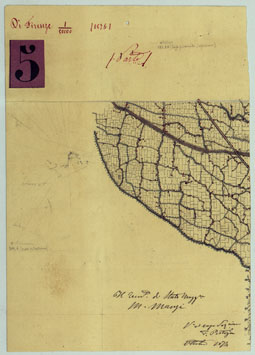 (N:24853) DINTORNI DI FIRENZE - MINUTA N. 3 (CA005661) Carte e stampe antiche: riproduzione a colori su carta (formato A4)